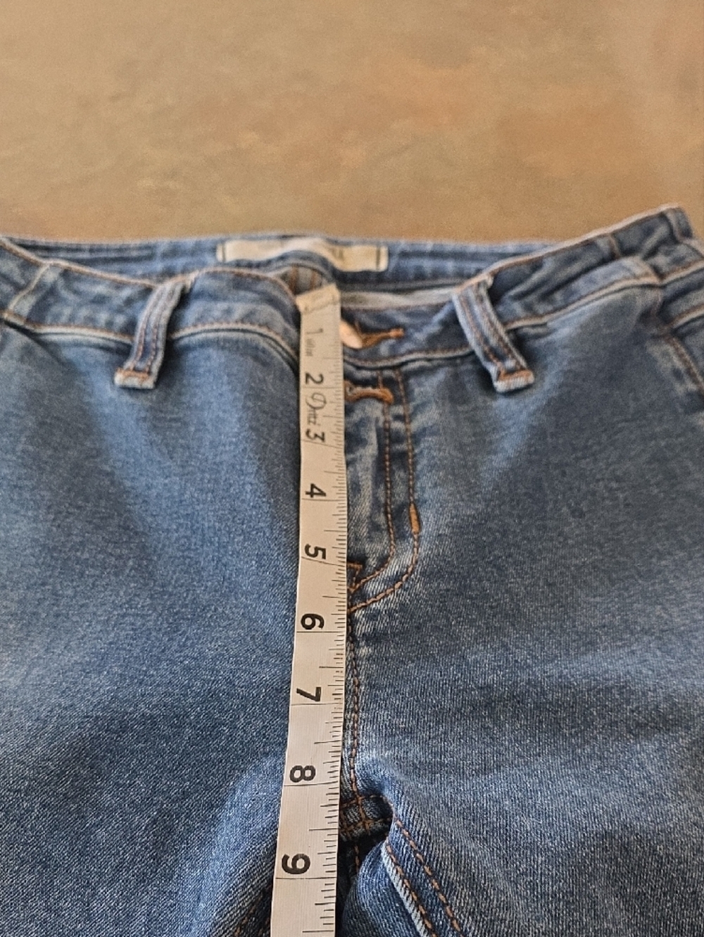 Rock & Roll Mid Rise Trouser Jeans with Decorative Pocket Buttons Size 26 - Picture 3 of 8